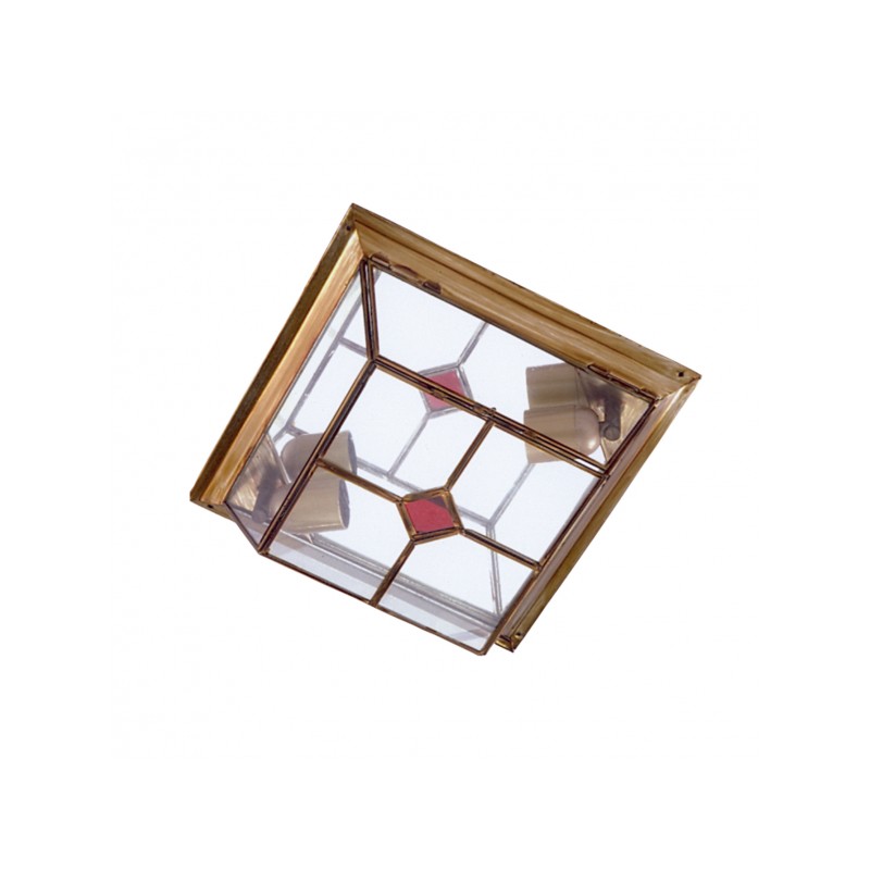 Plafón Granadino cuadrado grande Fabrilamp